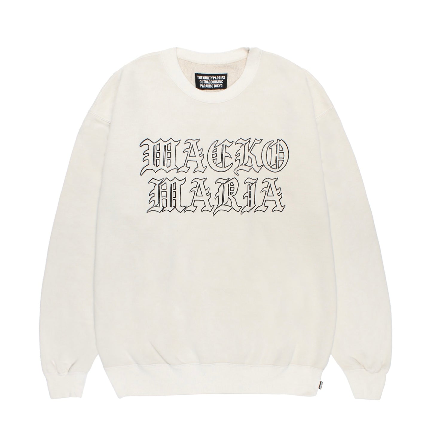 WASHED MIDDLE WEIGHT CREW NECK SWEAT SHIRT