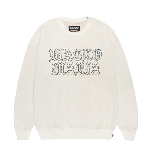 WASHED MIDDLE WEIGHT CREW NECK SWEAT SHIRT