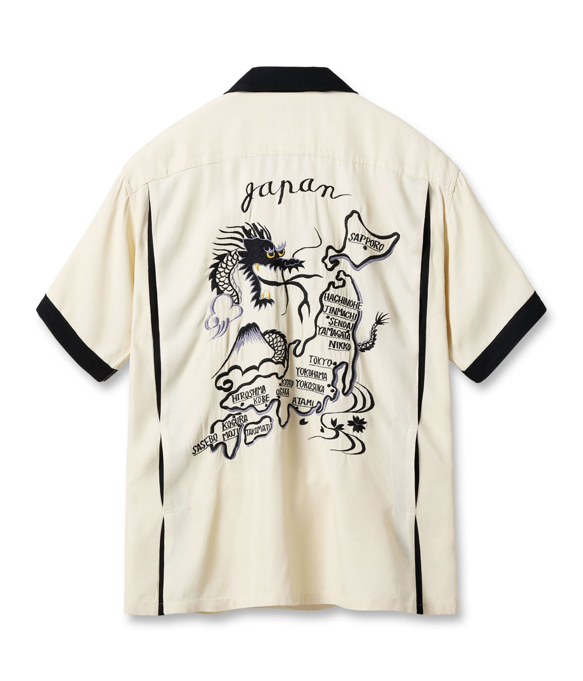 SUKA BOWLING SHIRT “DRAGON & JAPAN MAP”TT39303