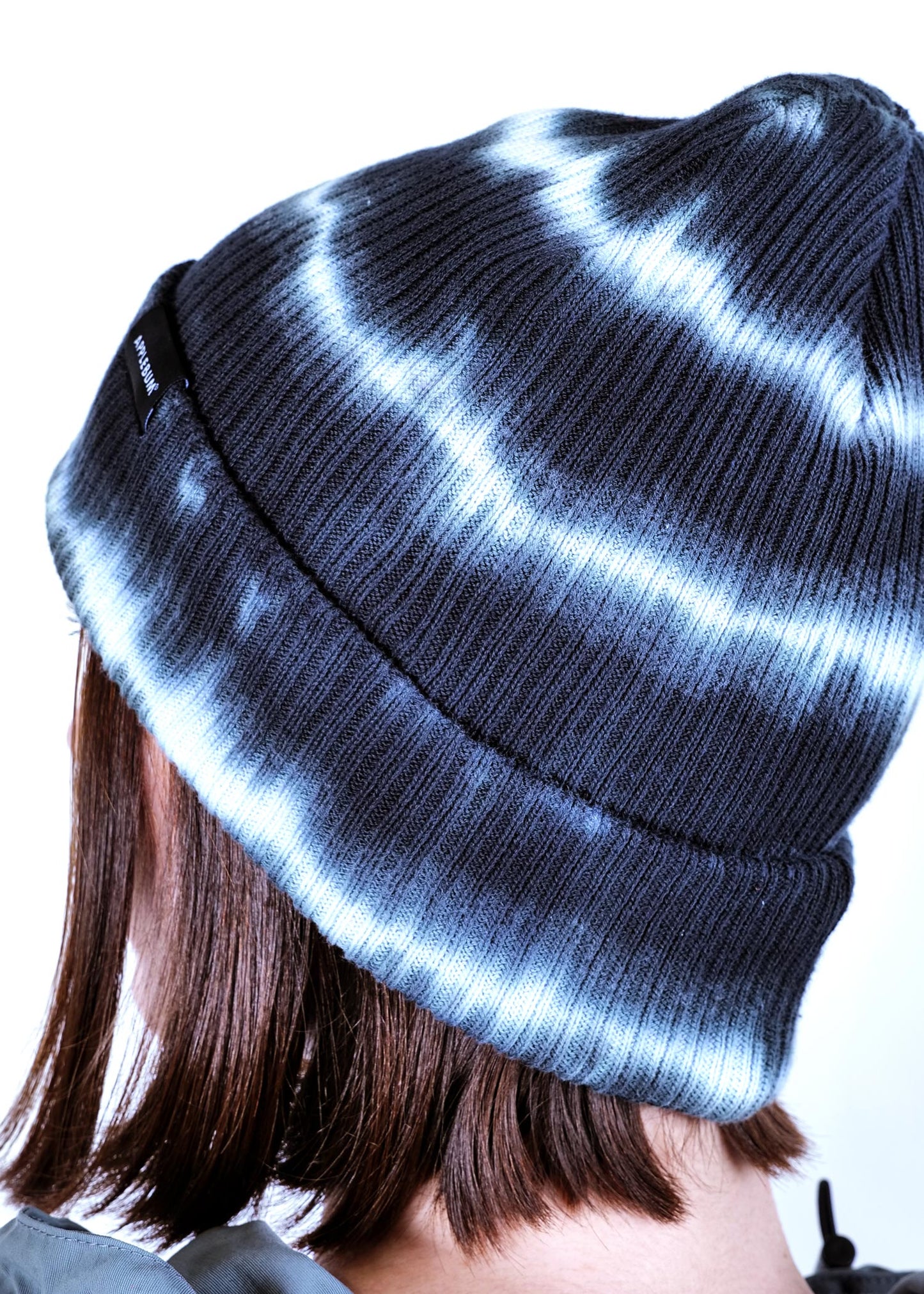 Border Tie Dye Knit Cap
