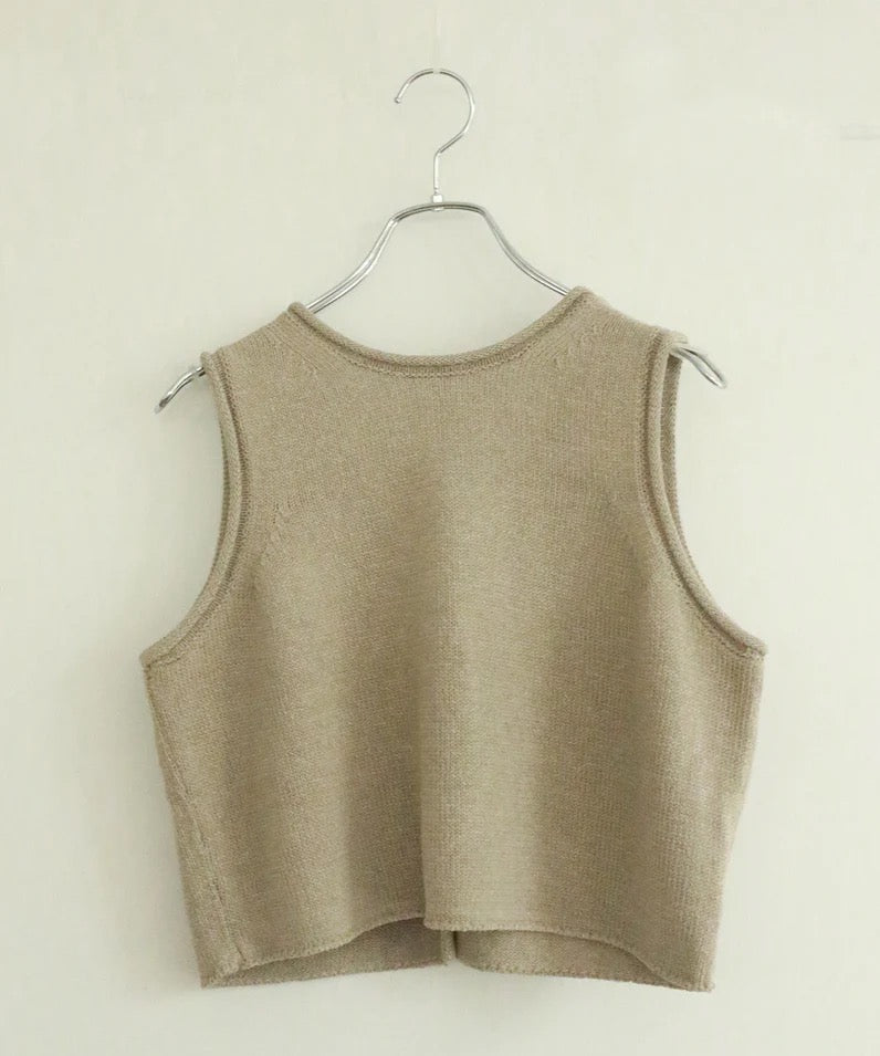 paper knit 2way top