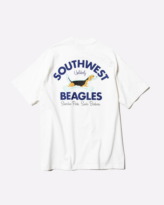Unlikely Authentic Tee Beagles White