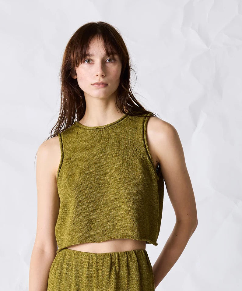 paper knit 2way top