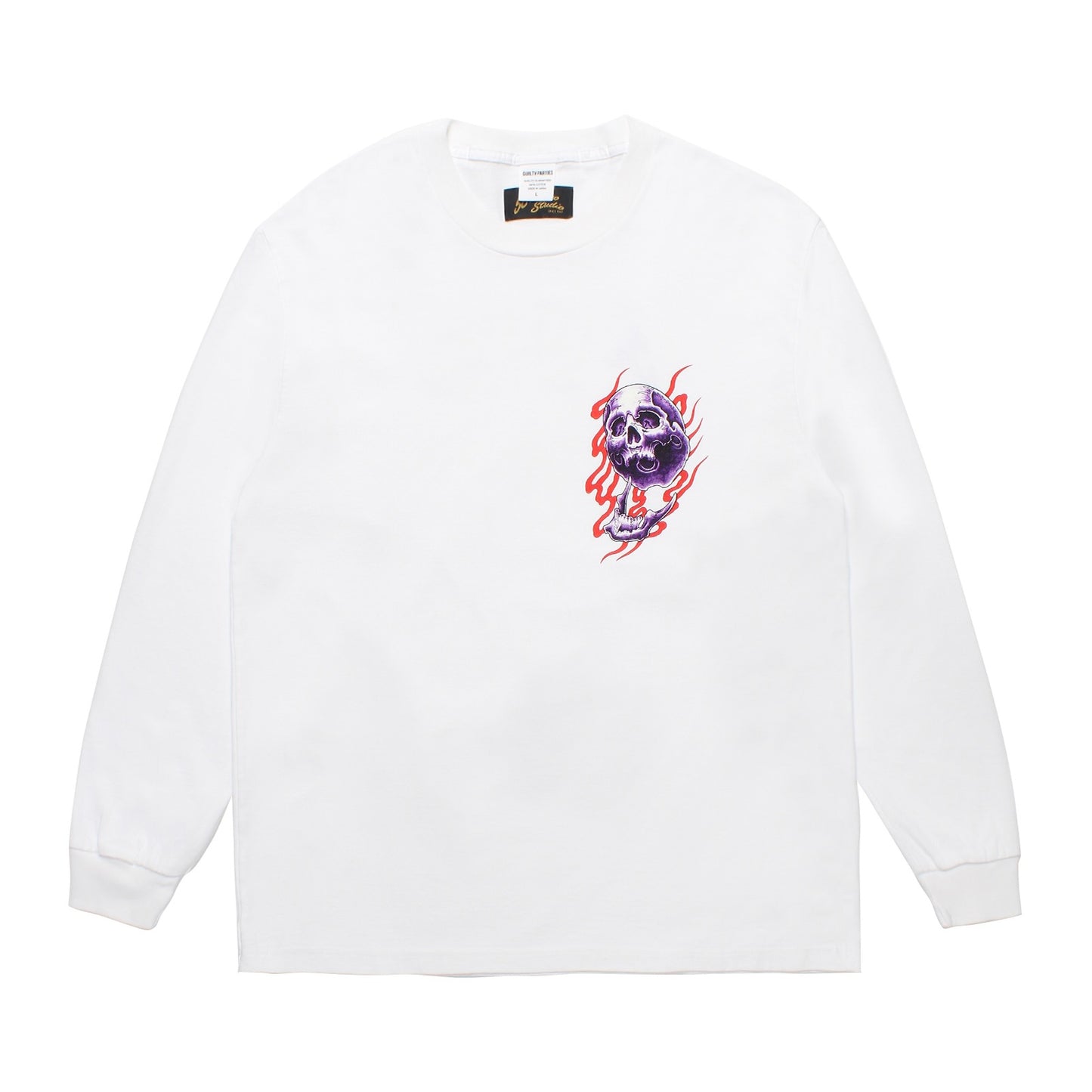 56 TATTOO STUDIO / WASHED HEAVY WEIGHT CREW NECK LONG SLEEVE T-SHIRT