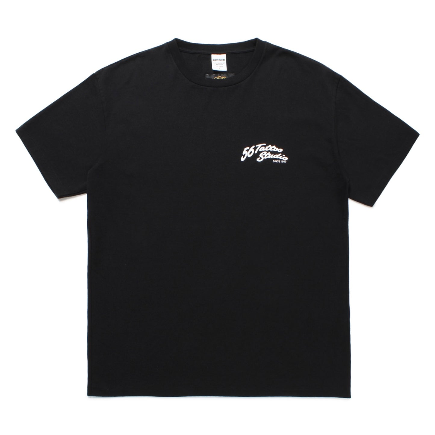 56 TATTOO STUDIO / WASHED HEAVY WEIGHT CREW NECK T-SHIRT
