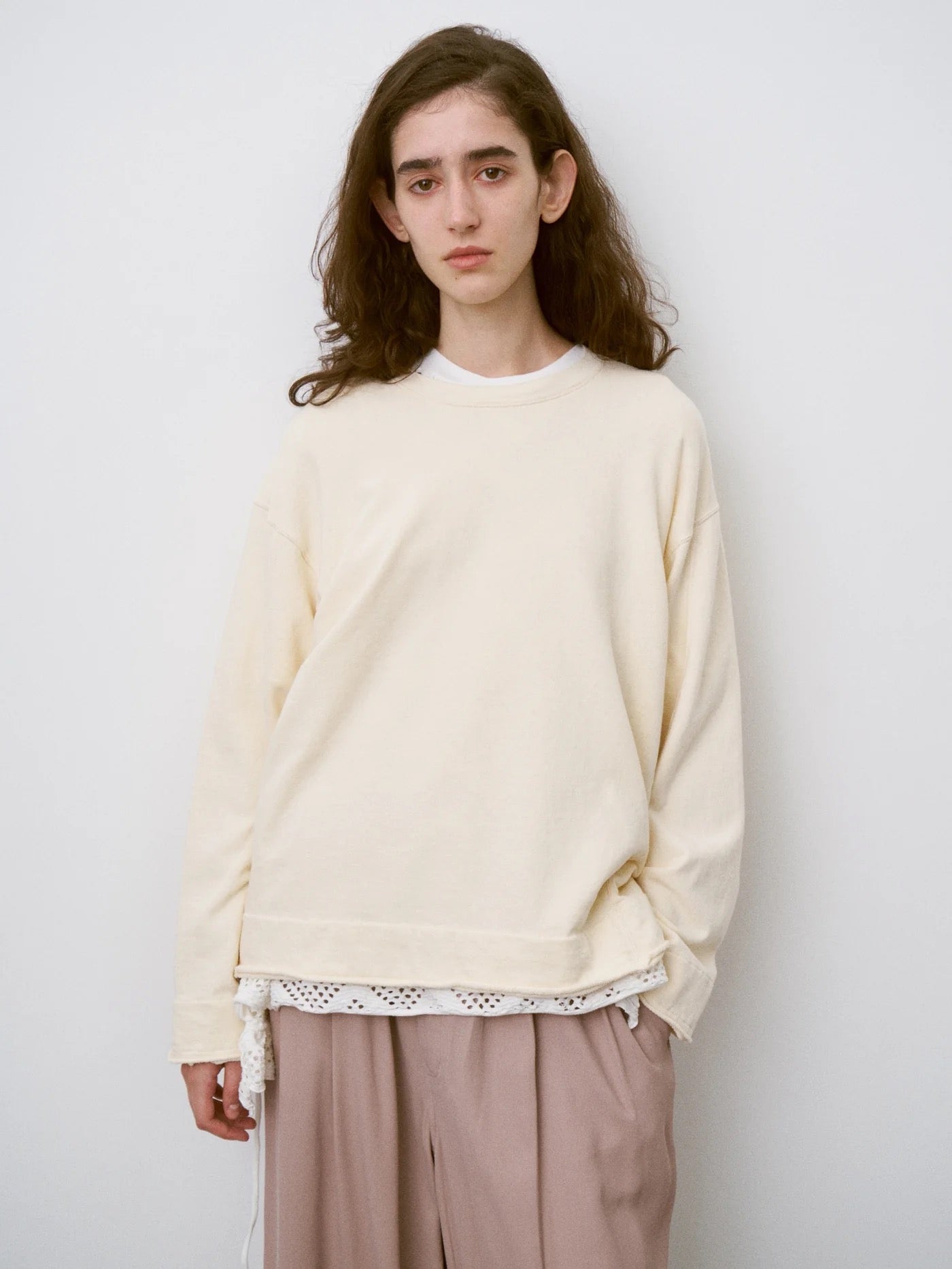 cotton open-end yam terry sweat shirt