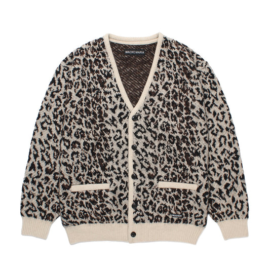 LEOPARD MOHAIR CARDIGAN