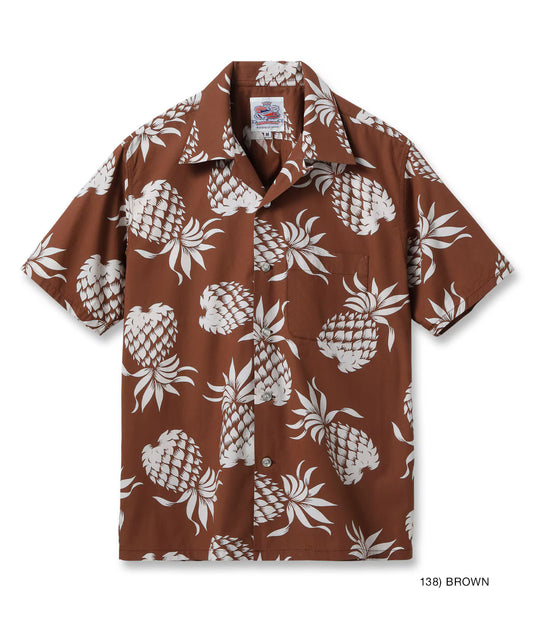 DUKE KAHANAMOKU COTTON HAWAIIAN SHIRT “DUKE'S PINEAPPLE” DK37811