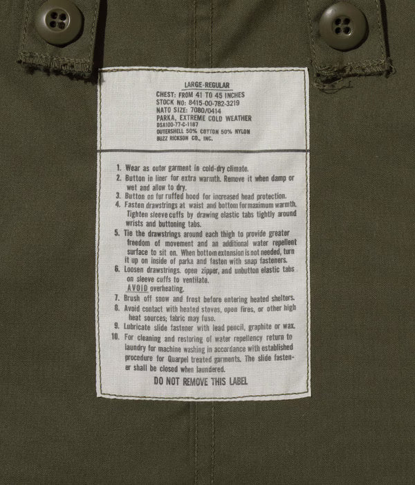 Type M-65 (NO HOOD) “BUZZ RICKSON CO., INC.” BR14719