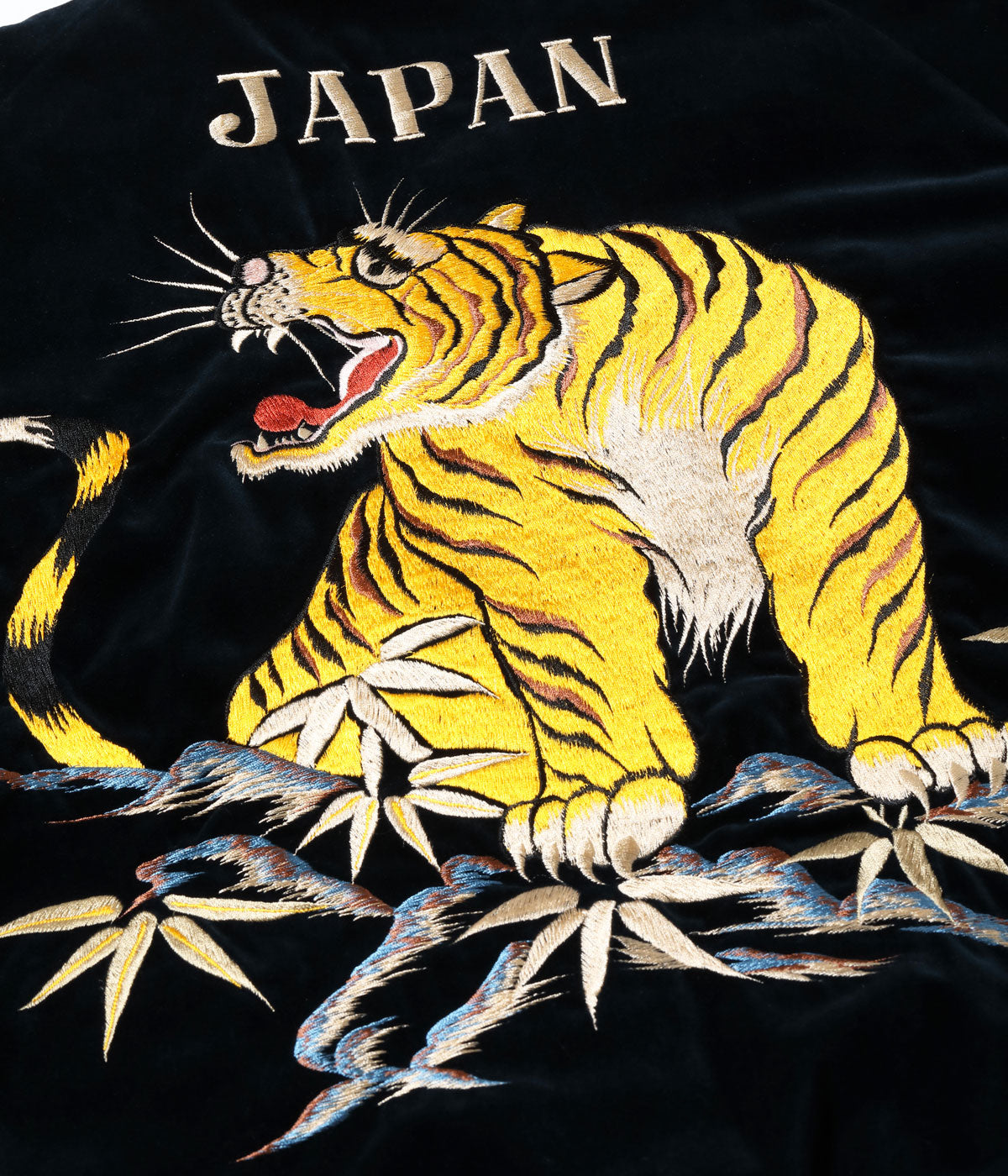 Mid 1950s Style Velveteen Souvenir Jacket “ROARING TIGER” × “JAPAN MAP”TT15792-128