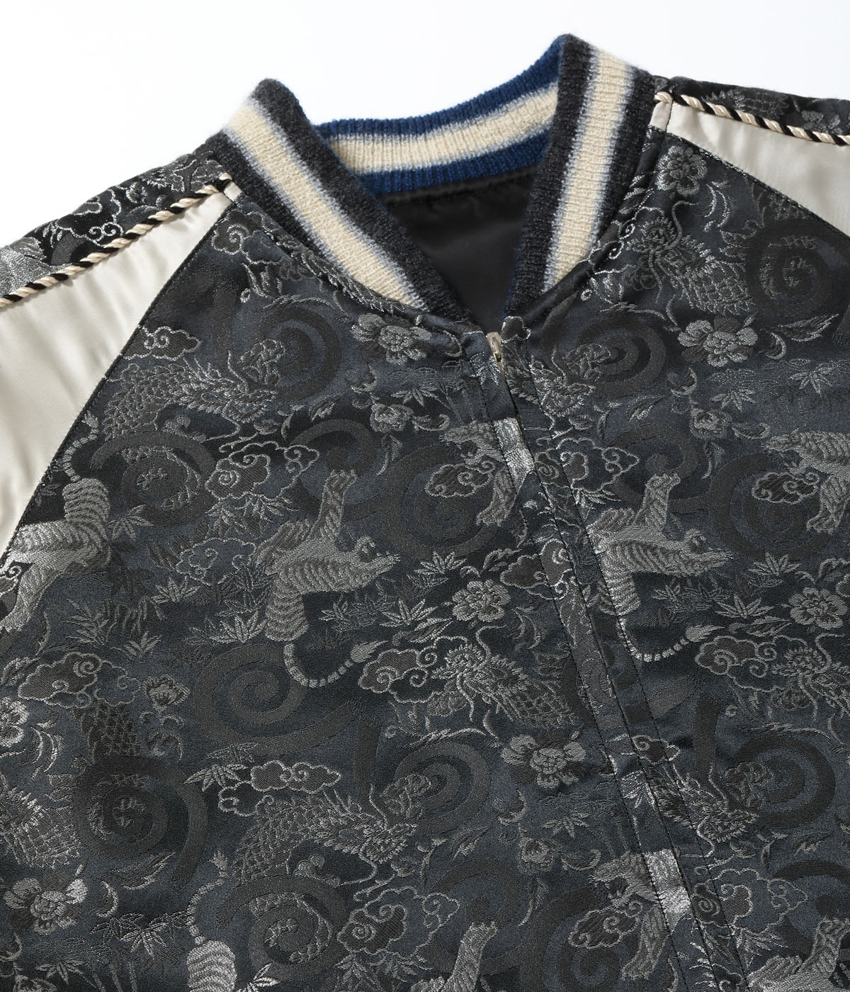 Early 1950s Style Rayon Brocade × Acetate Souvenir Jacket TOYO ENTERPRISE 60th Anniversary Special Edition “TIGER & DRAGON” (BROCADE) × “EAGLE” TT15717-119