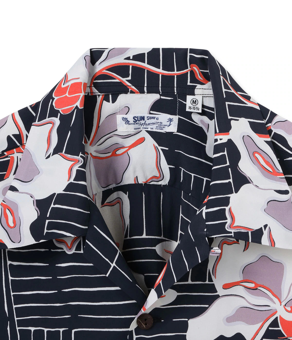 RAYON HAWAIIAN SHIRT “WHITE GINGER”SS39615