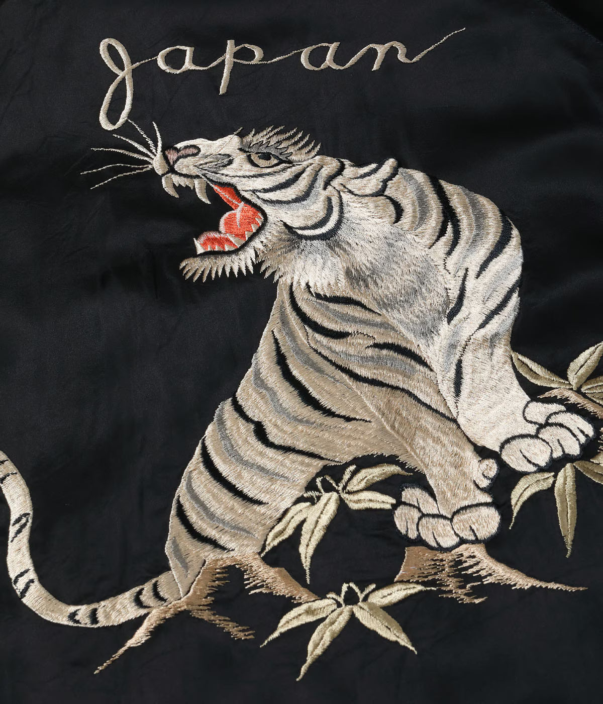 Late 1940s Style Acetate Souvenir Jacket KOSHO & CO. Special Edition “WHITE TIGER” × “JAPAN MAP” TT15912-119