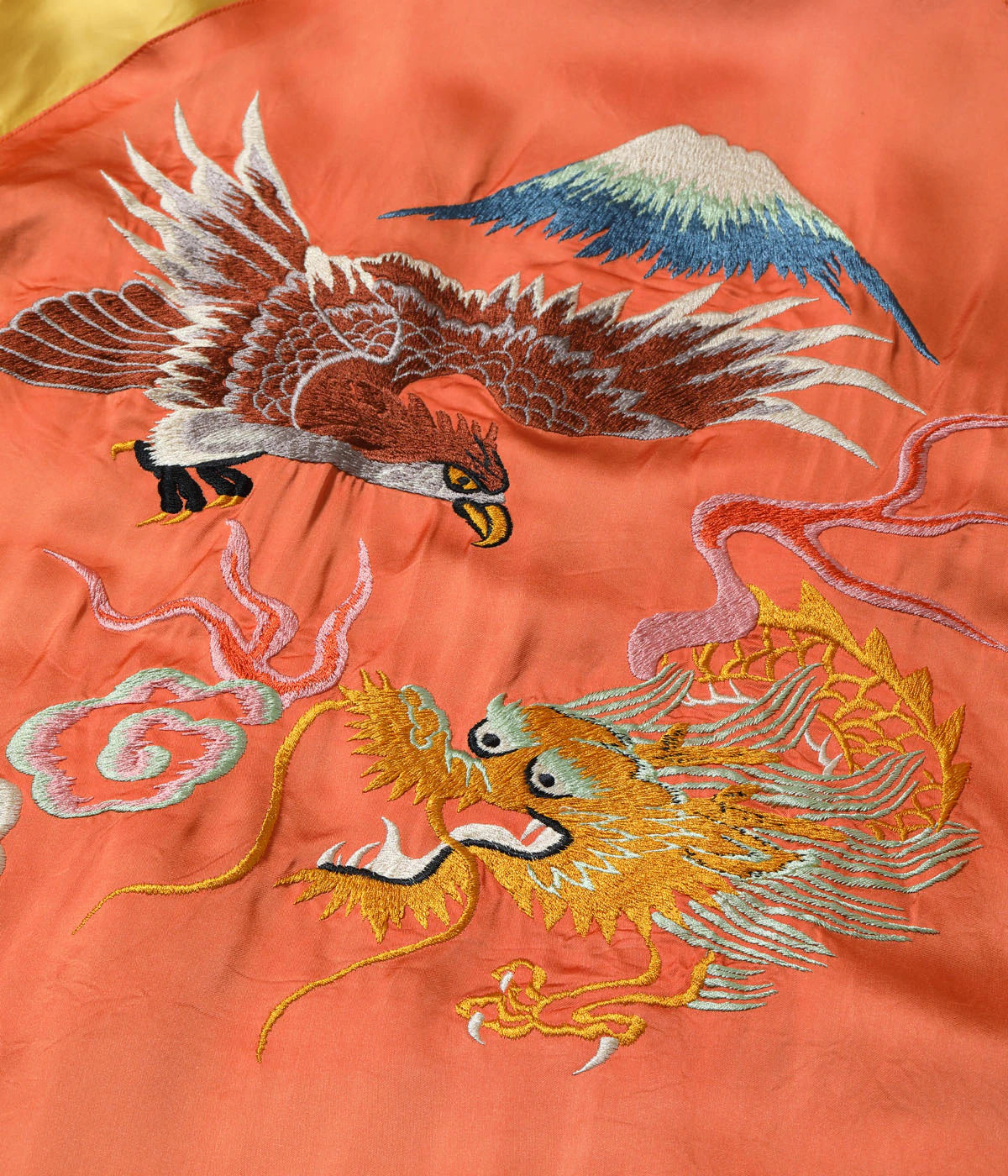 Late 1940s Style Acetate Souvenir Jacket KOSHO&CO. Special Edition "EAGLE & DRAGON" × "JAPAN MAP" TT15911-159