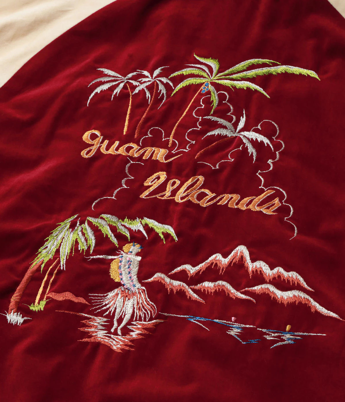 Late 1950s Style Velveteen × Acetate Souvenir Jacket “KOSHO & CO.” Special Edition “GUAM ISLANDS” × “SEAHORSE” TT16010-170