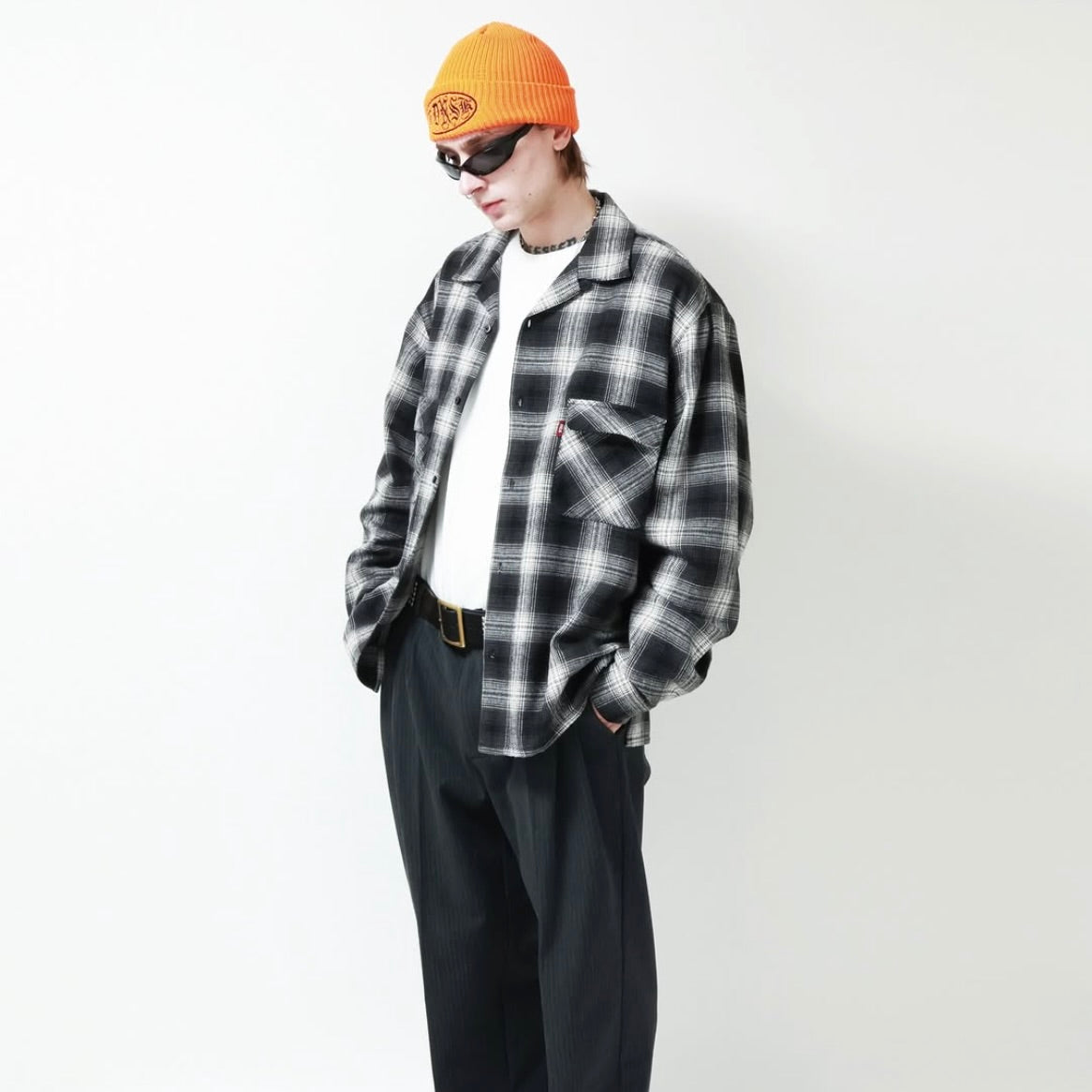Ombre Check L/S Shirt (25aw)