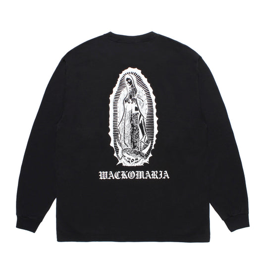WASHED HEAVY WEIGHT CREW NECK LONG SLEEVE T-SHIRT ( TYPE-1 )