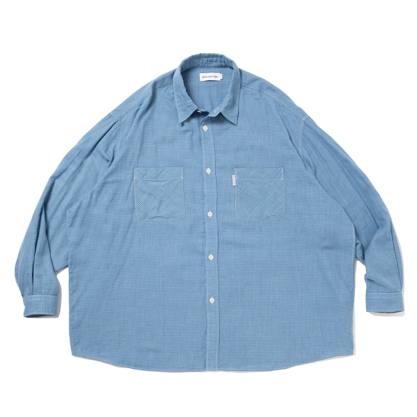 Double Gauze Check Oversized L/S Shirts