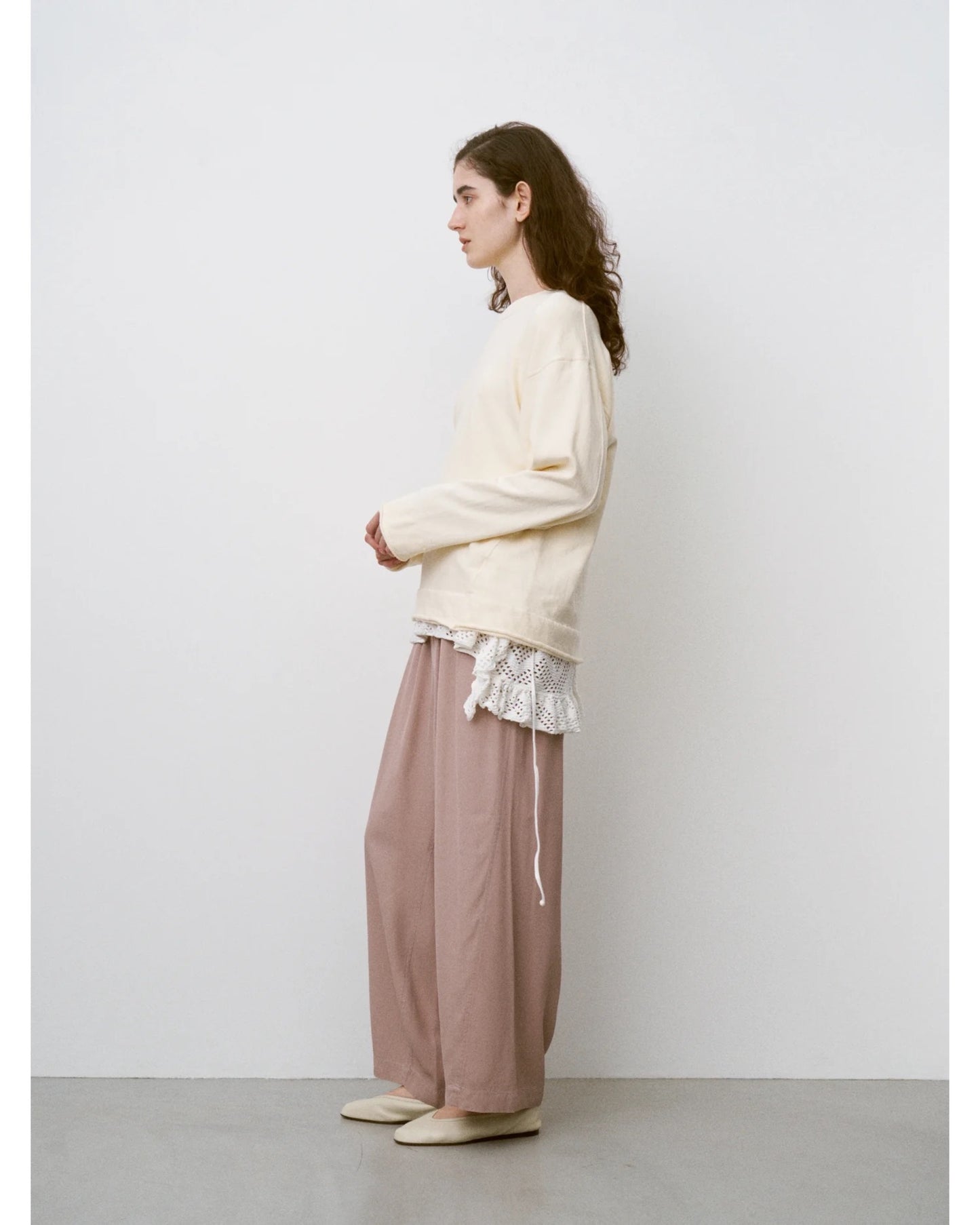 rayon gabardine pigment washed BIG easy trousers