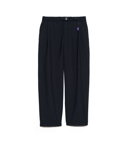 Polyester Wool Oxford Wide Tapered Field Pants