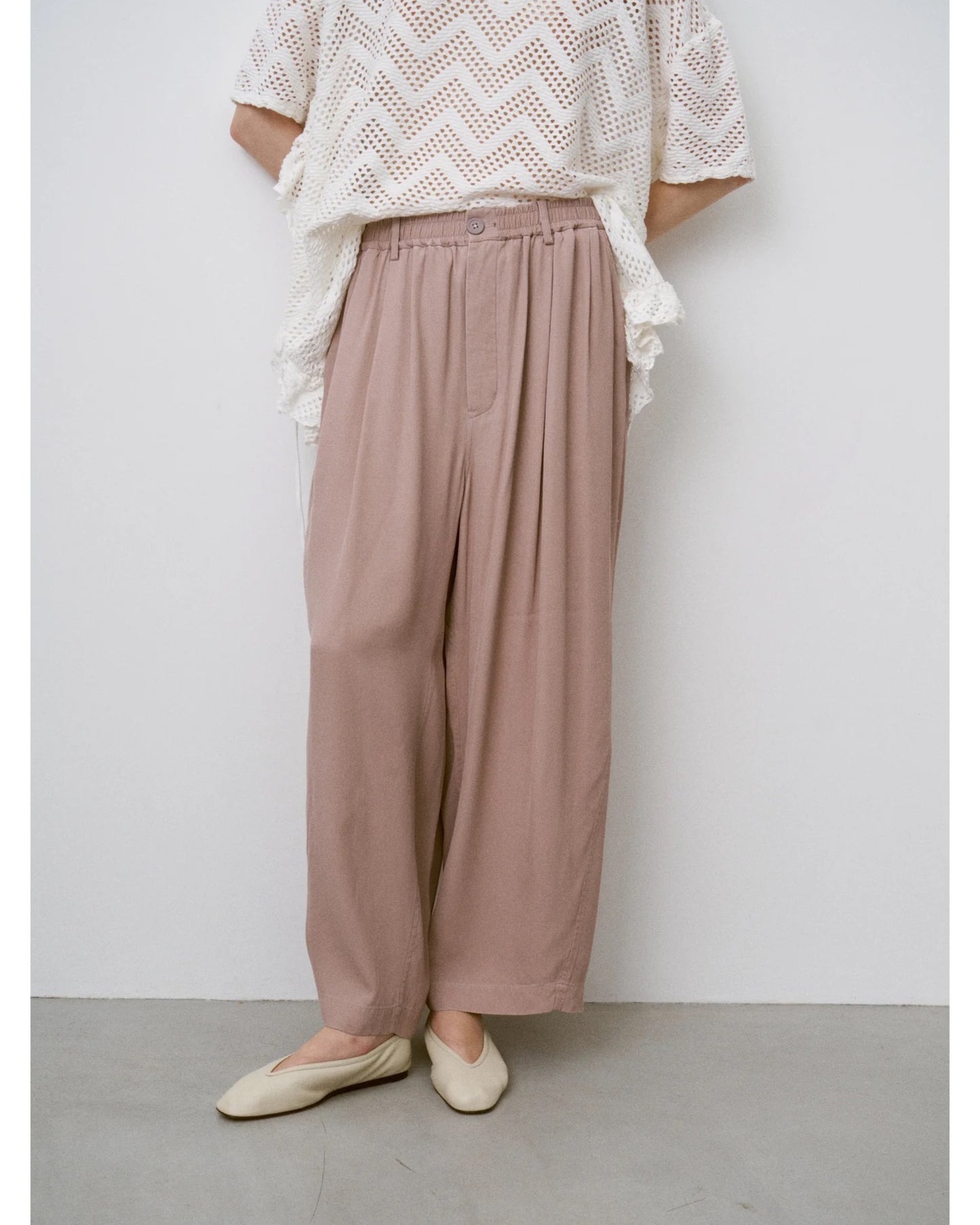 rayon gabardine pigment washed BIG easy trousers