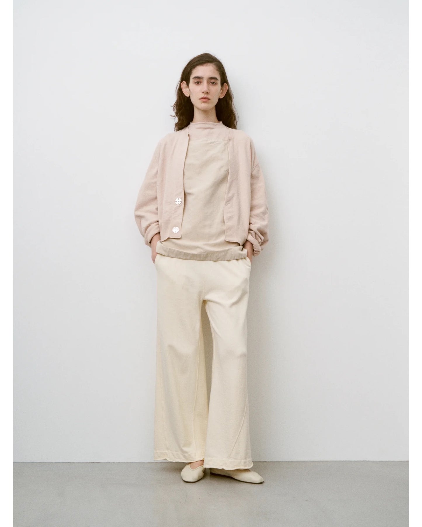stretch organic cotton crew-neck C/D