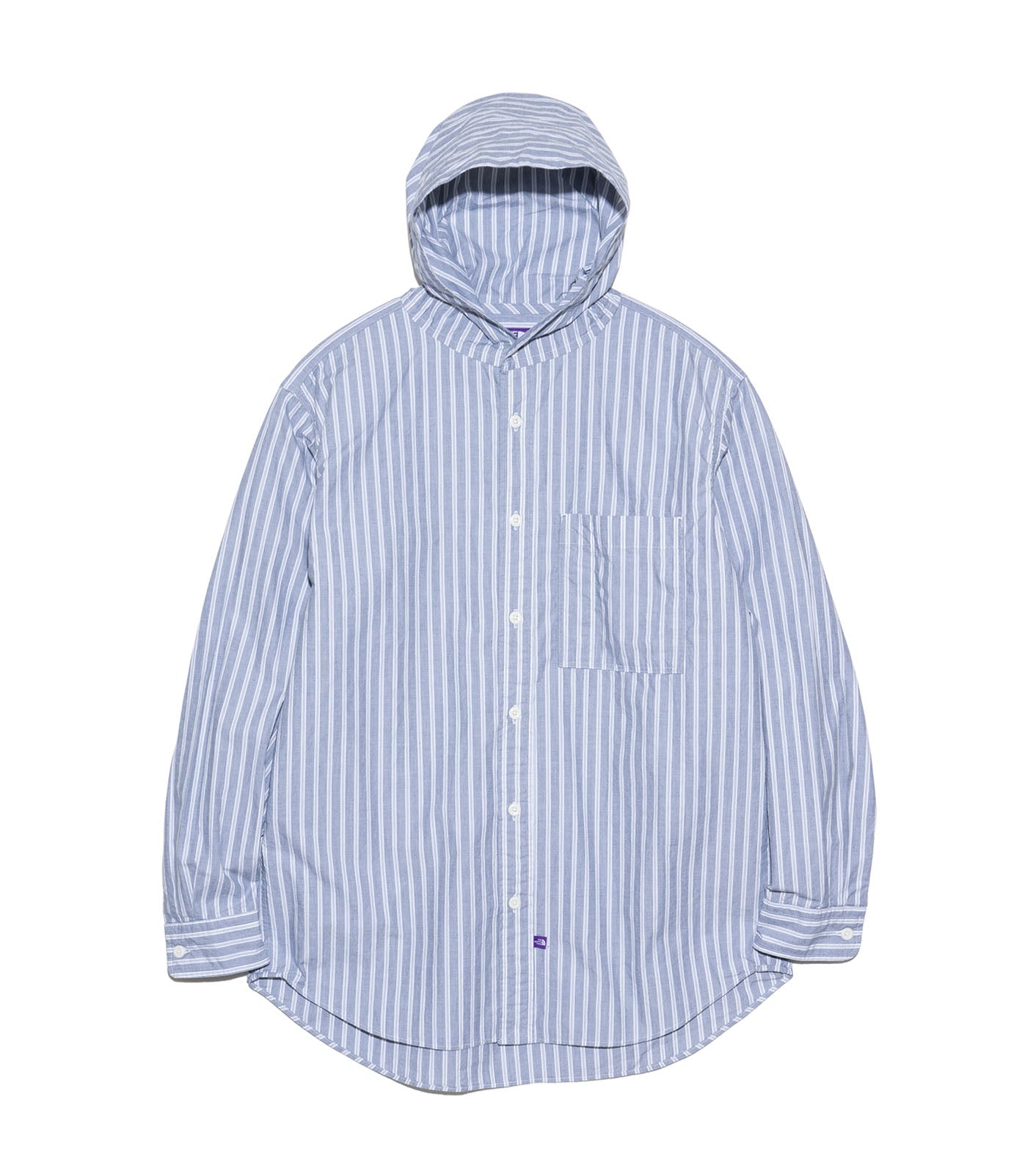 Mountain Striped Hooded Shirt