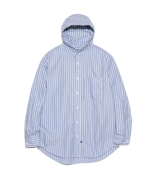 Mountain Striped Hooded Shirt