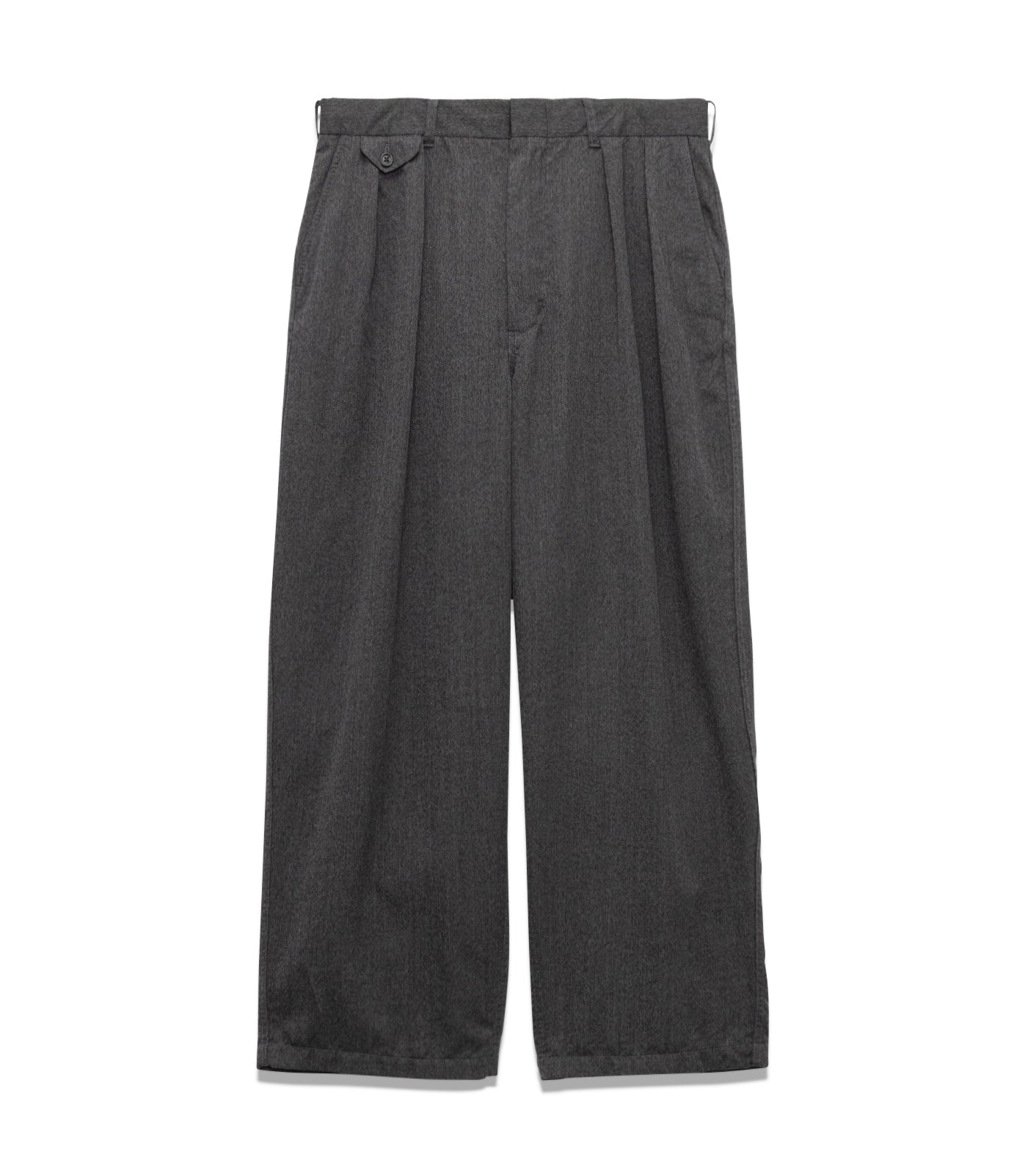 Wool Gabardine Pleat Pants