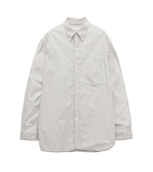 Button Down Stripe Wind Shirt