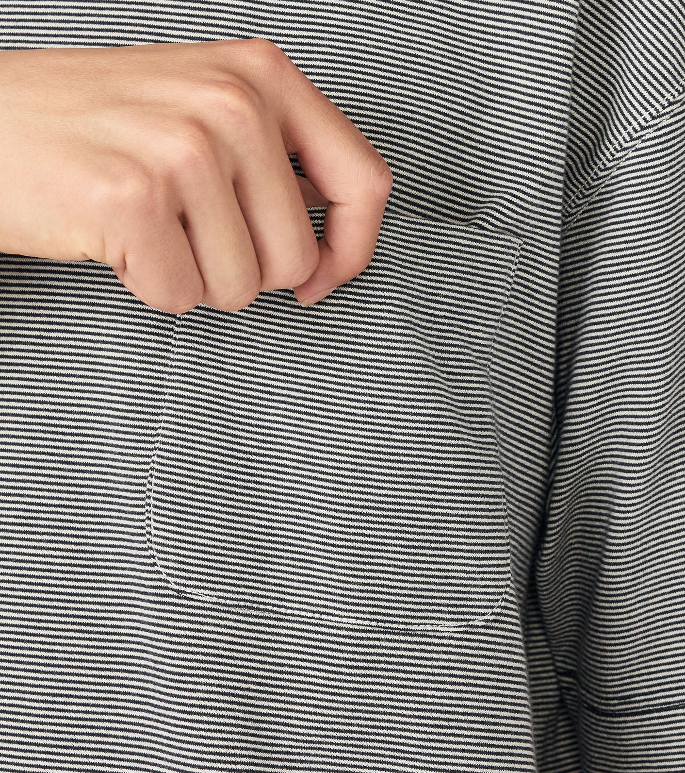 Micro Stripe Pocket Tee