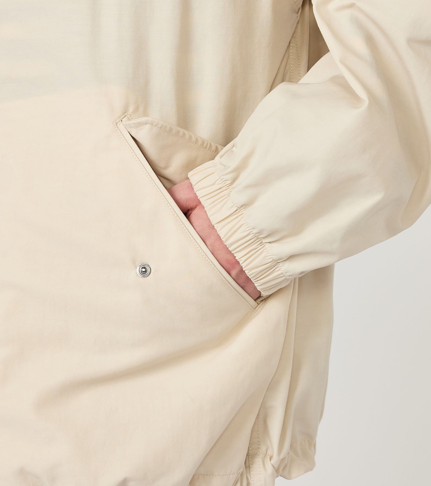 Nylon Twill Hooded Jacket