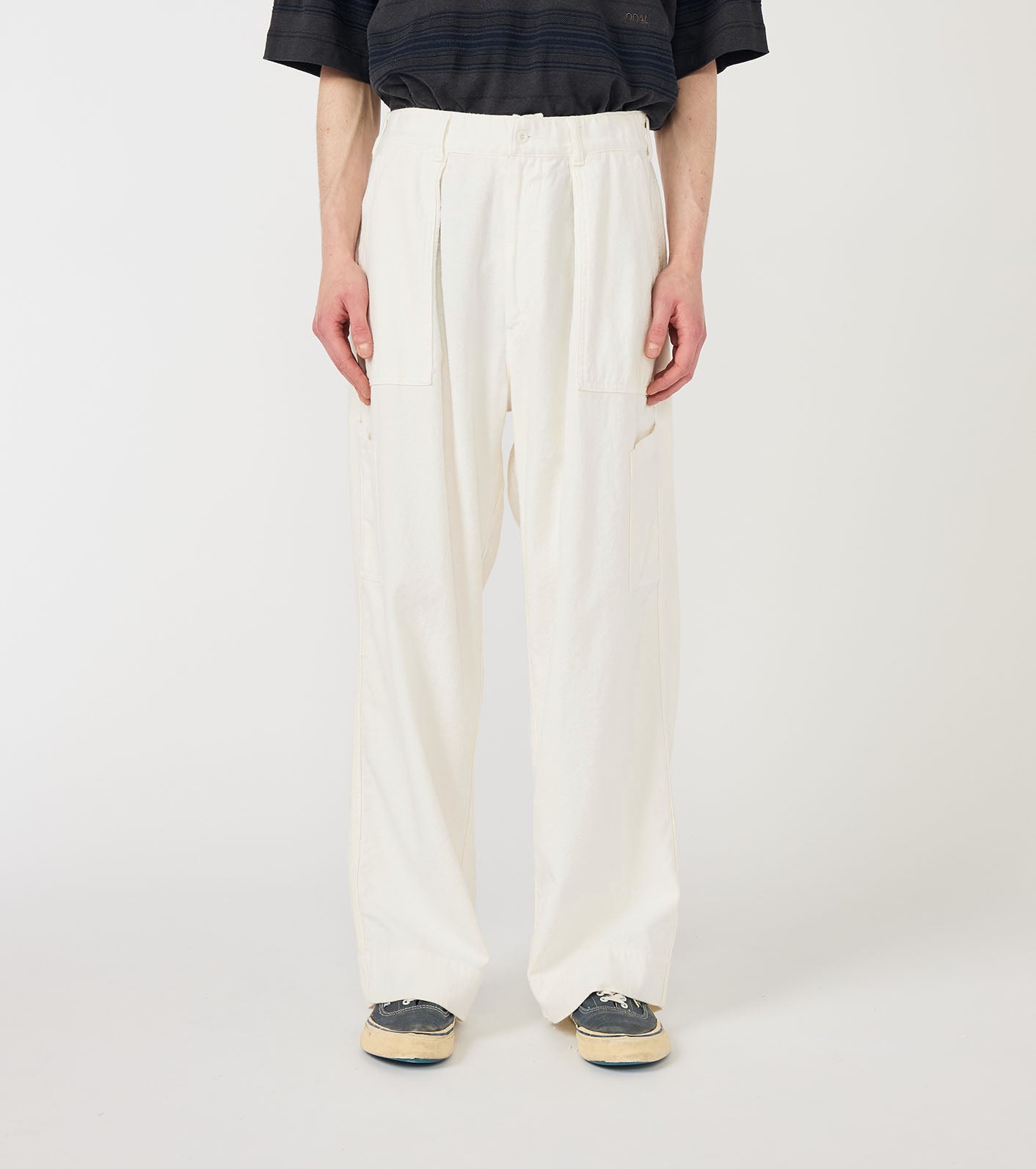 Silk Nep Cotton Twill Deck Pants