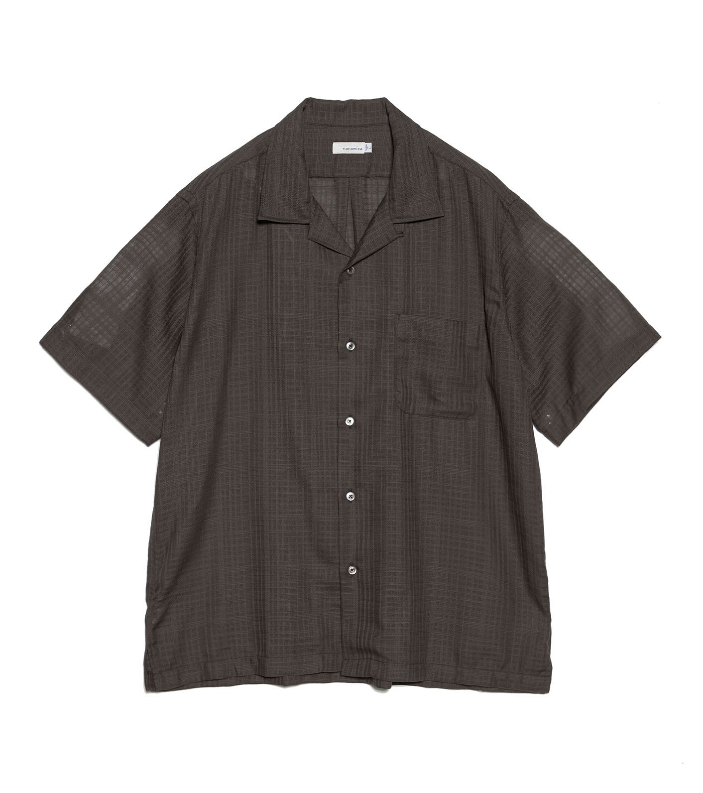 Open Collar Panama S/S Shirt