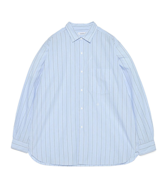 Regular Collar Stripe Wind Shirt