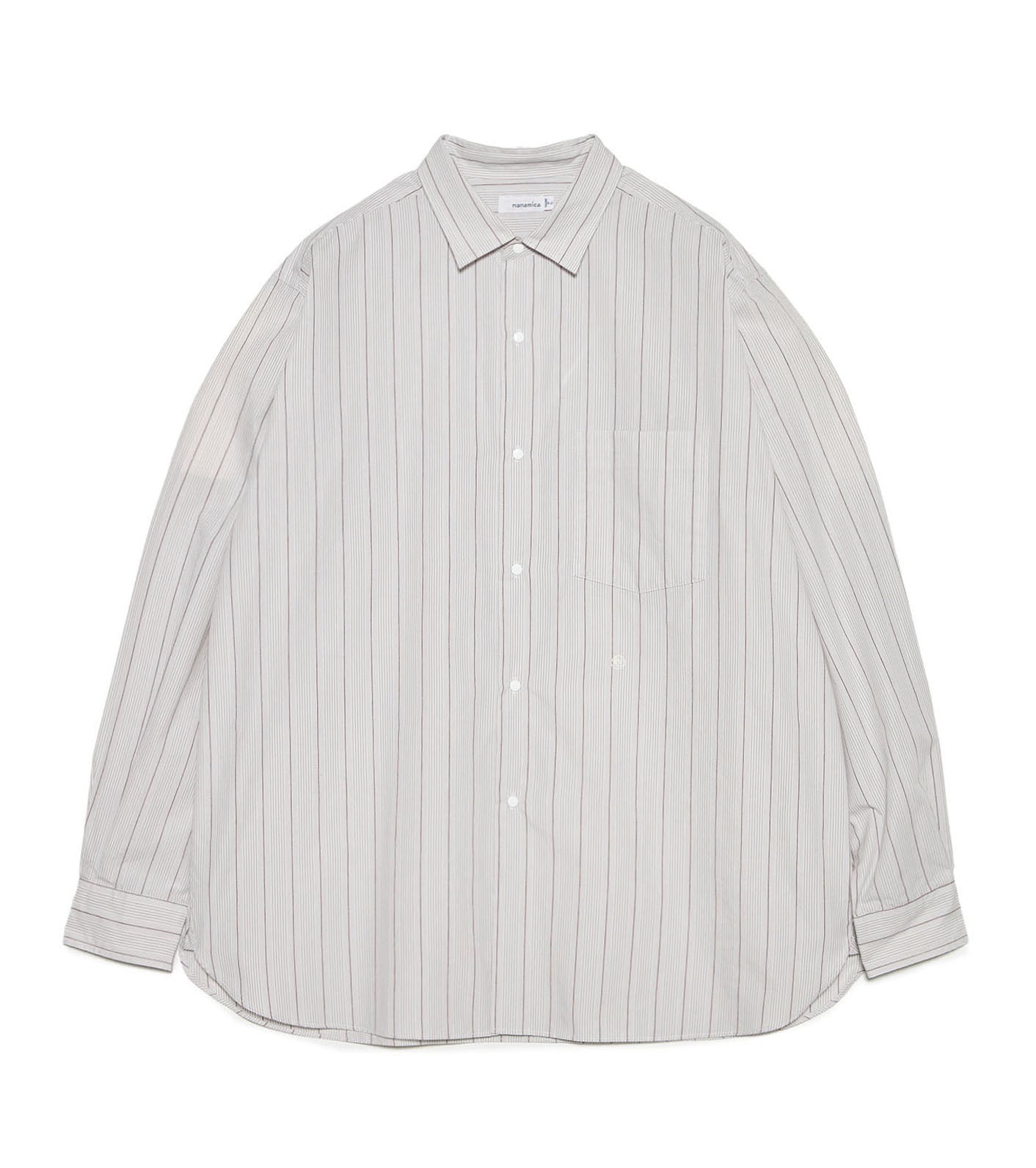 Regular Collar Stripe Wind Shirt