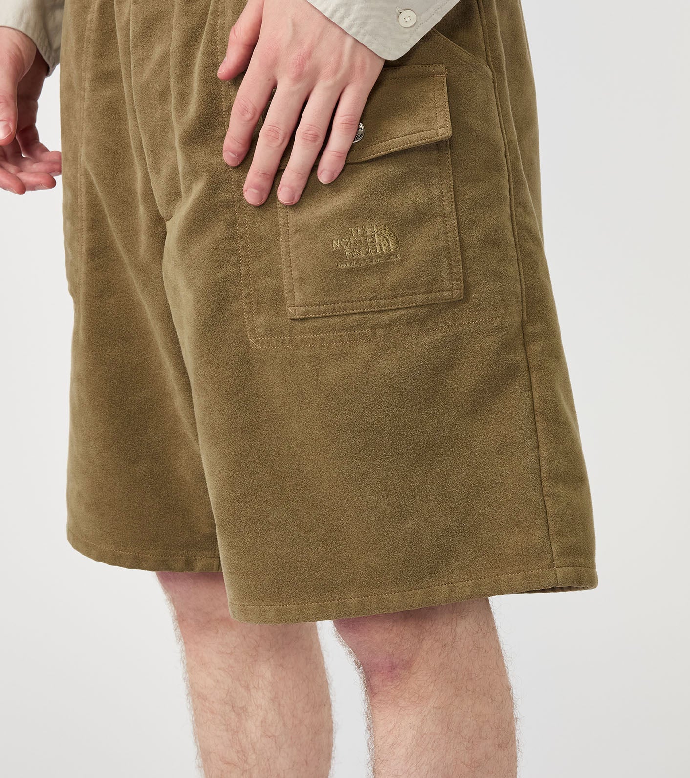 Synthetic Leather Field Shorts
