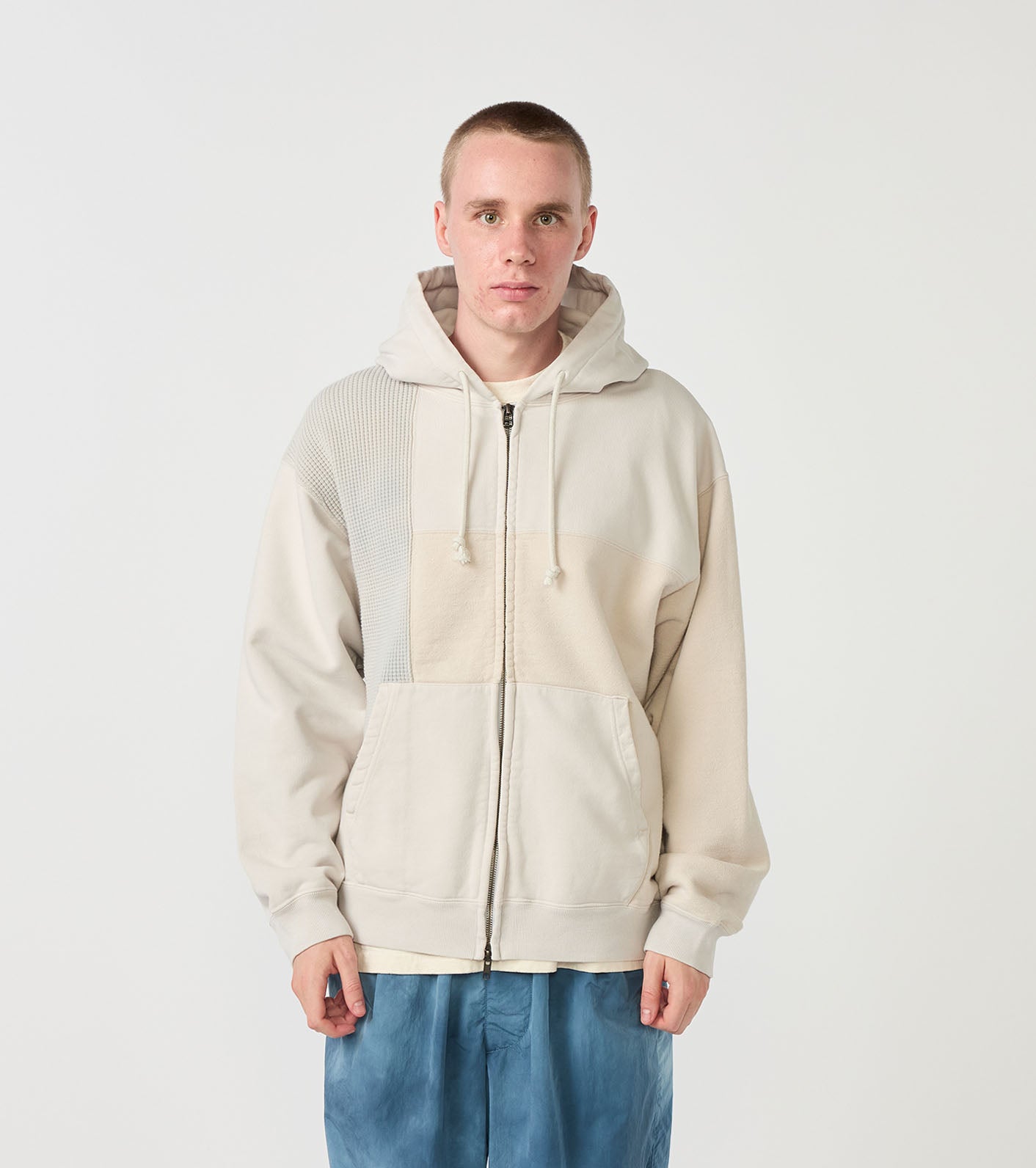 Field Patchworked Zip Up Parka