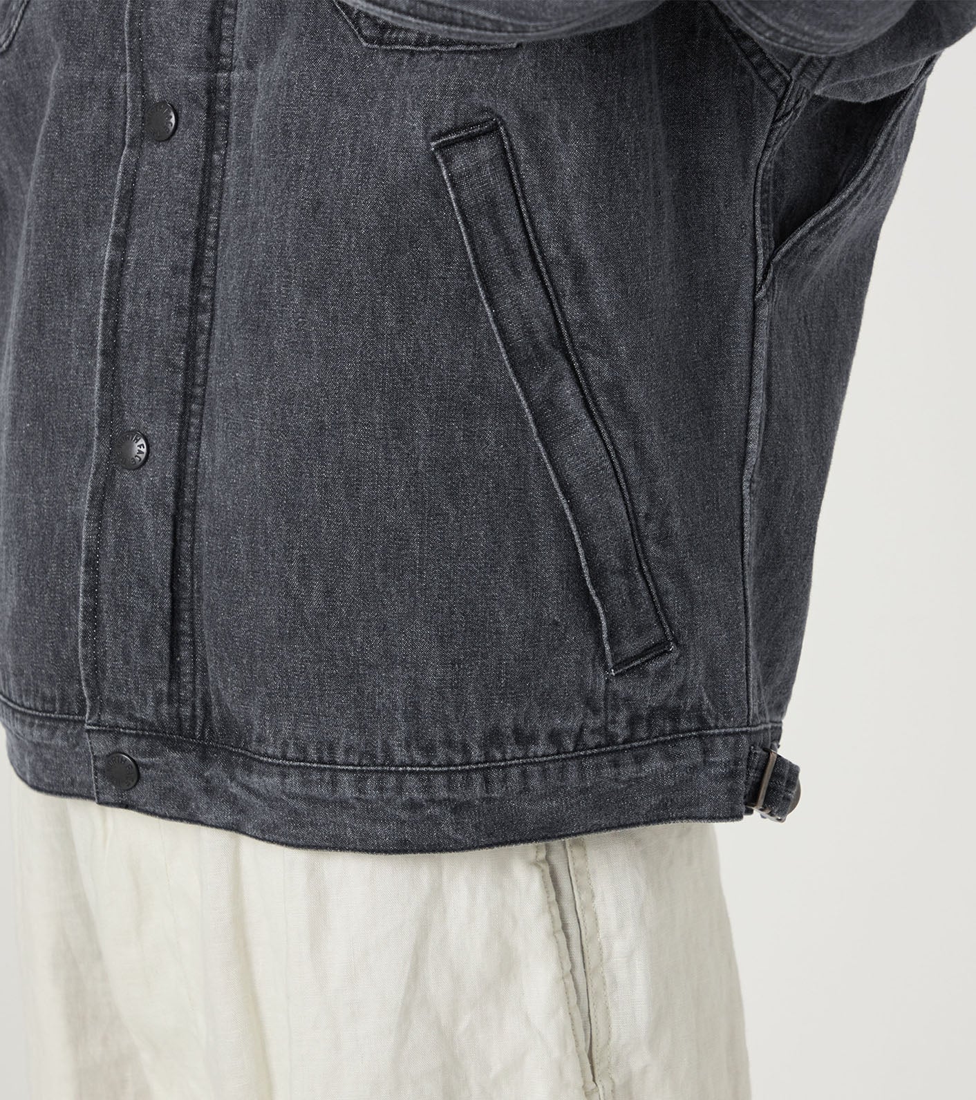 Linen Cotton Denim Field Jacket