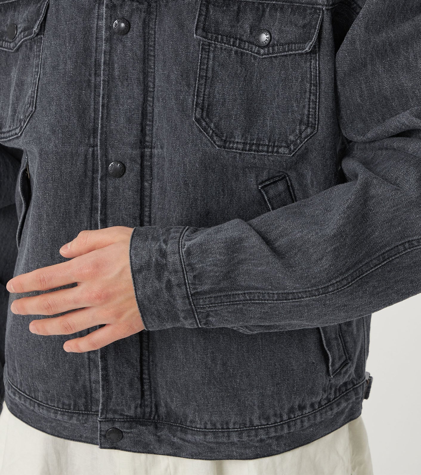 Linen Cotton Denim Field Jacket