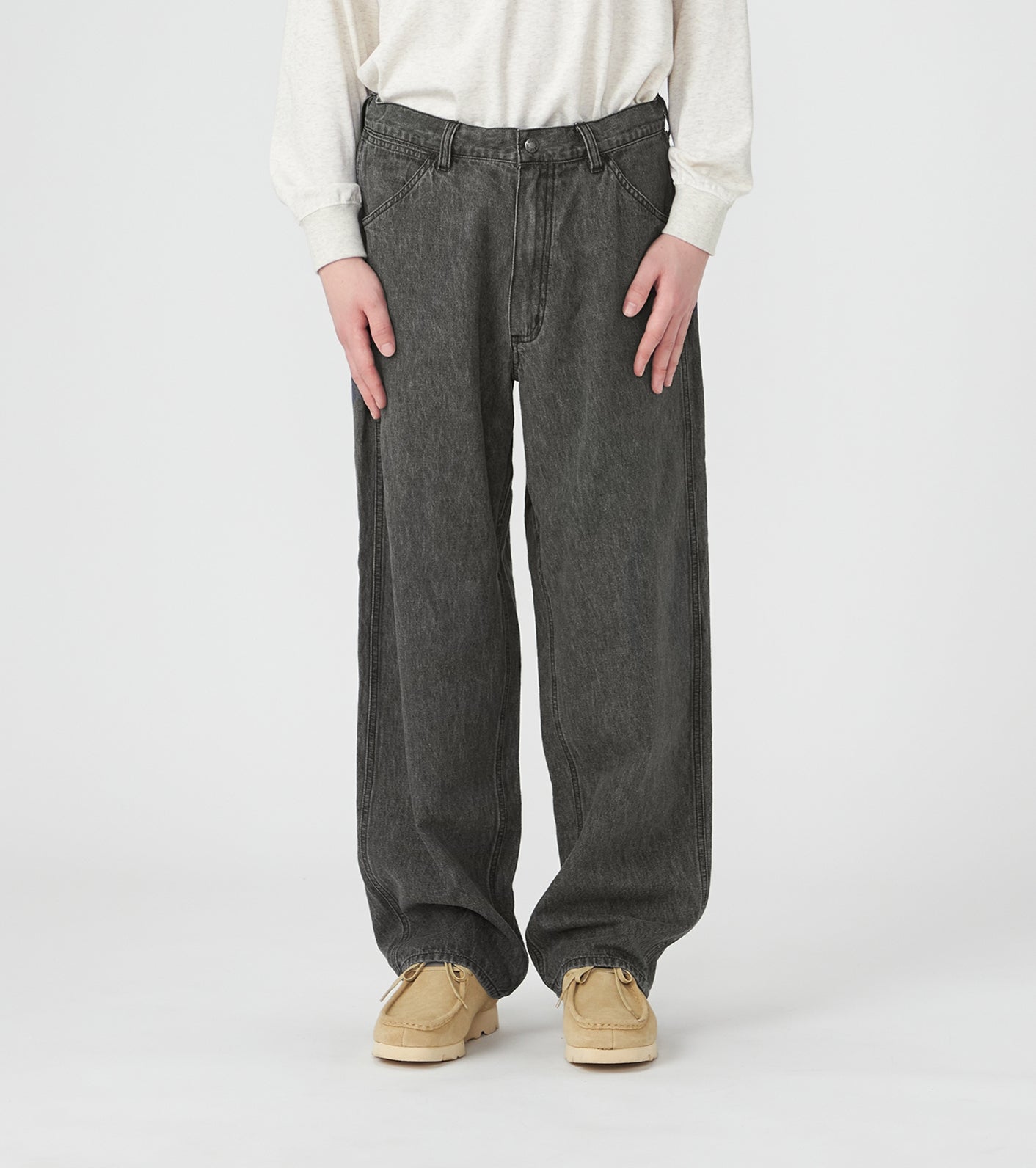 Linen Cotton Denim Field Pants