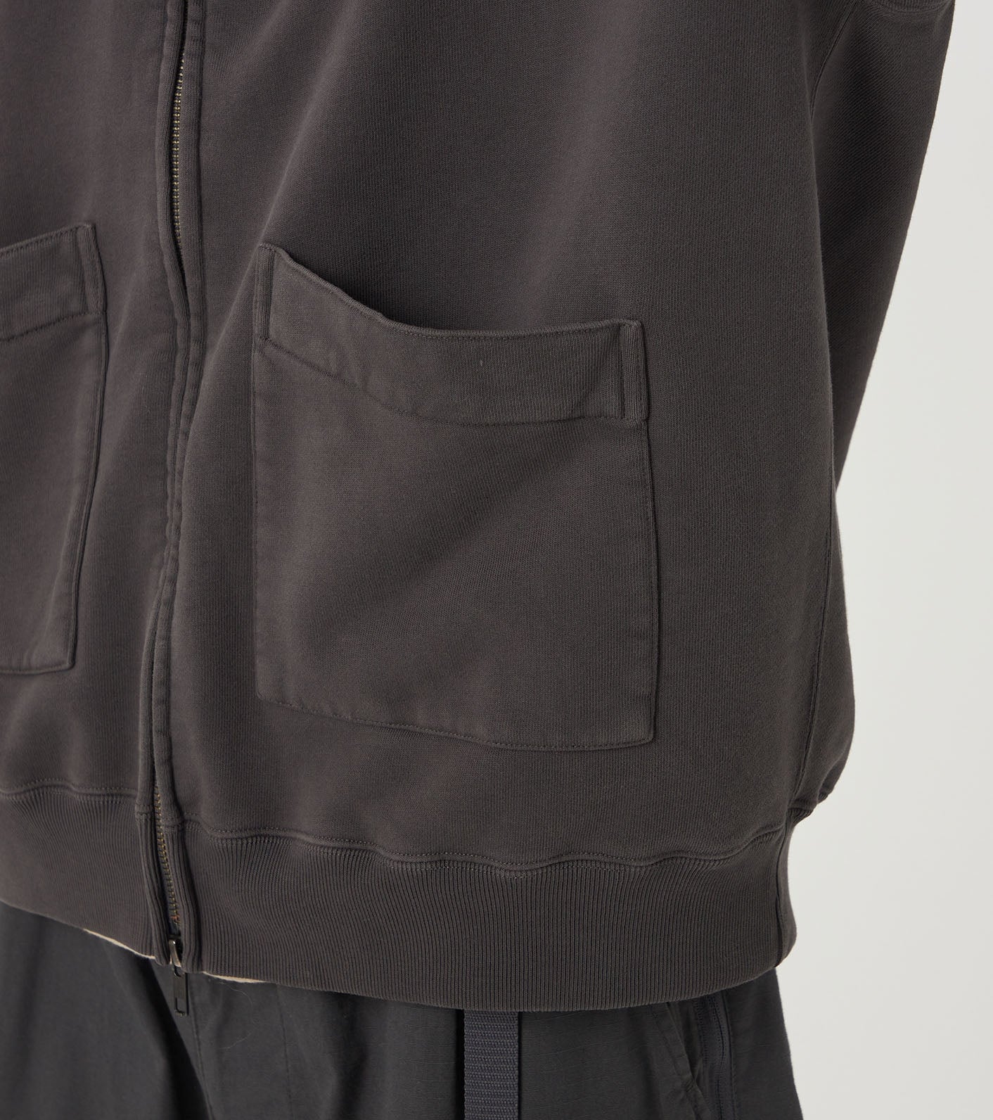 Garment Dyed Field Zip Up Hoodie