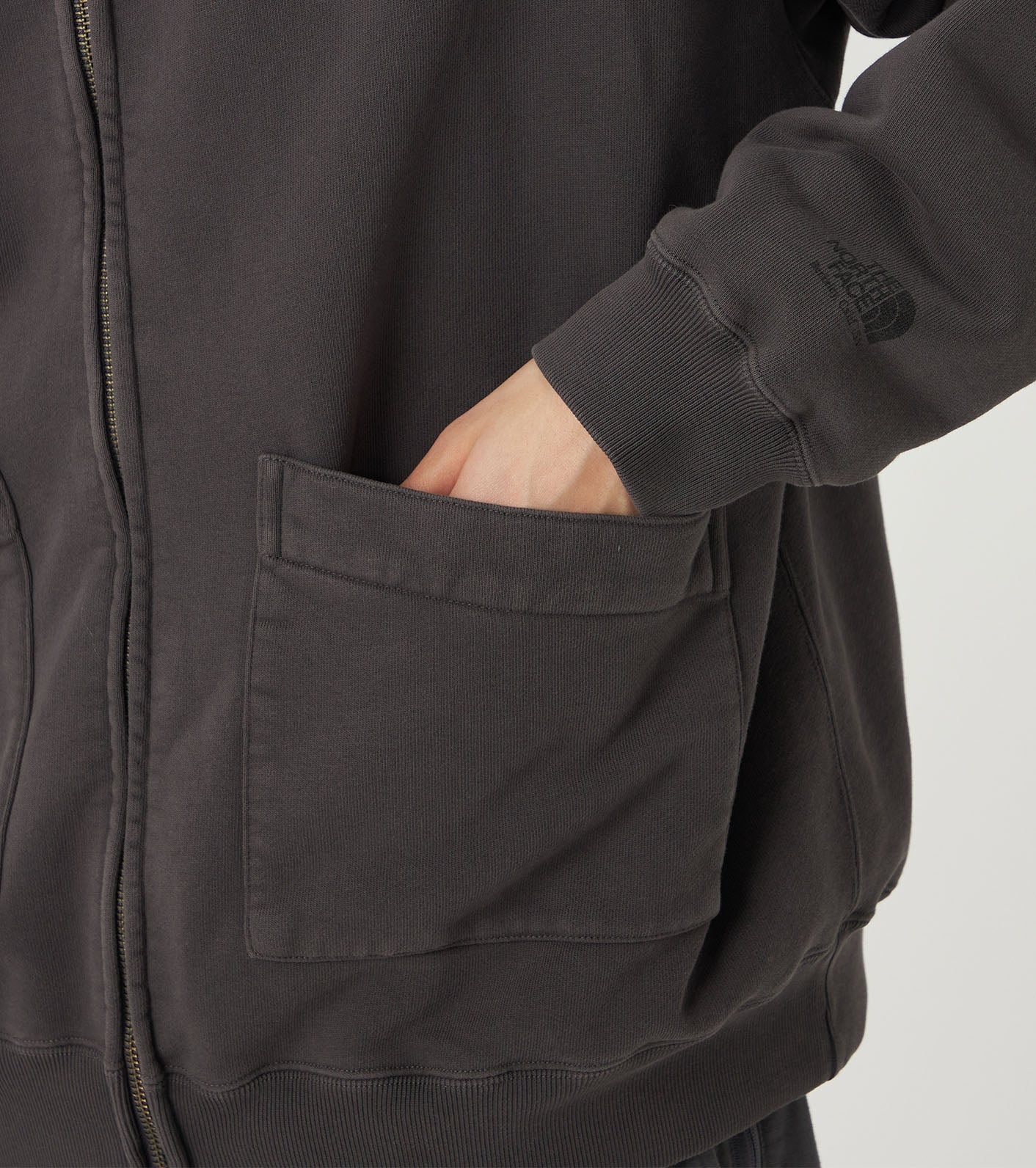 Garment Dyed Field Zip Up Hoodie