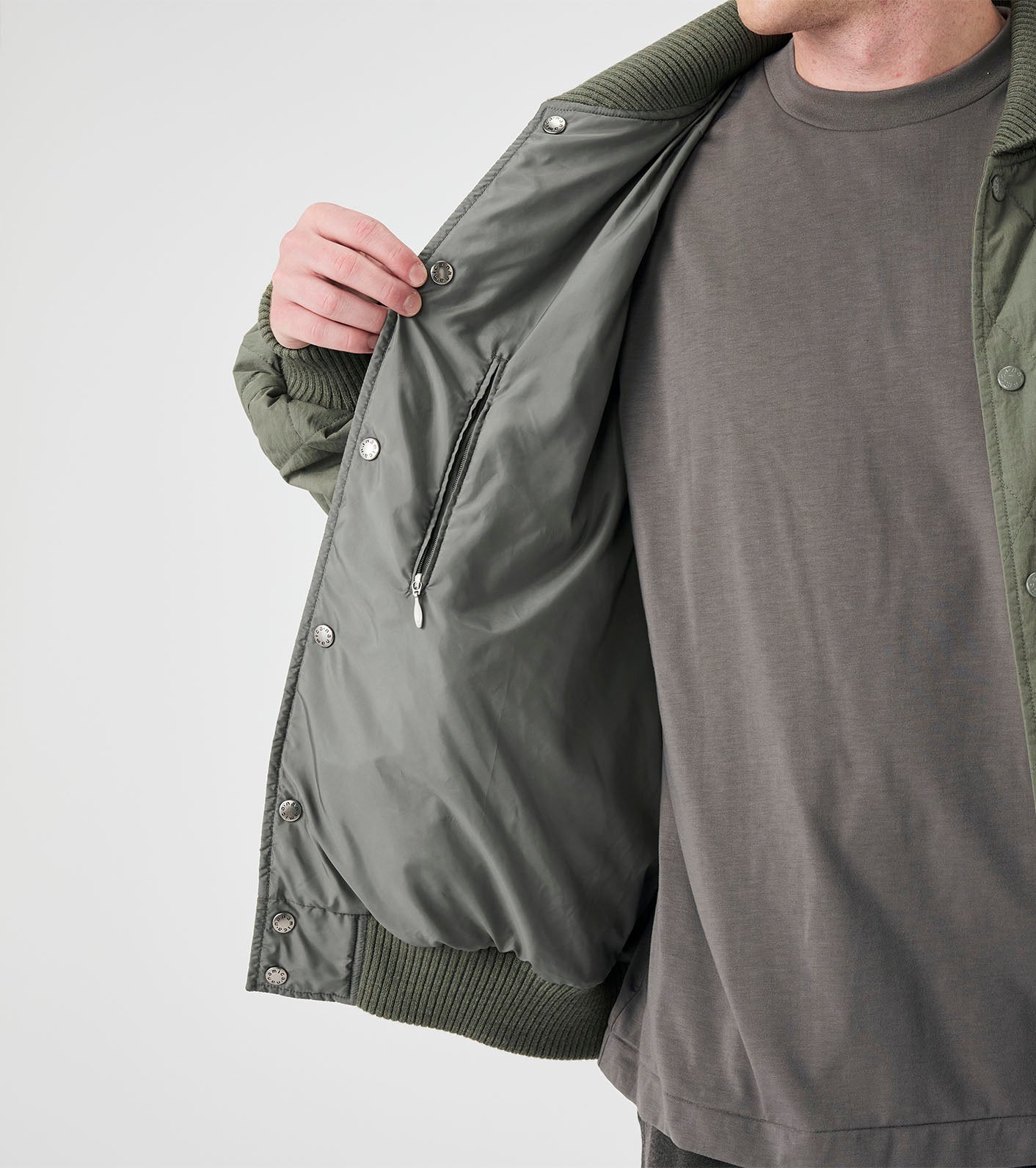 OOAL Quilting Varsity Jacket
