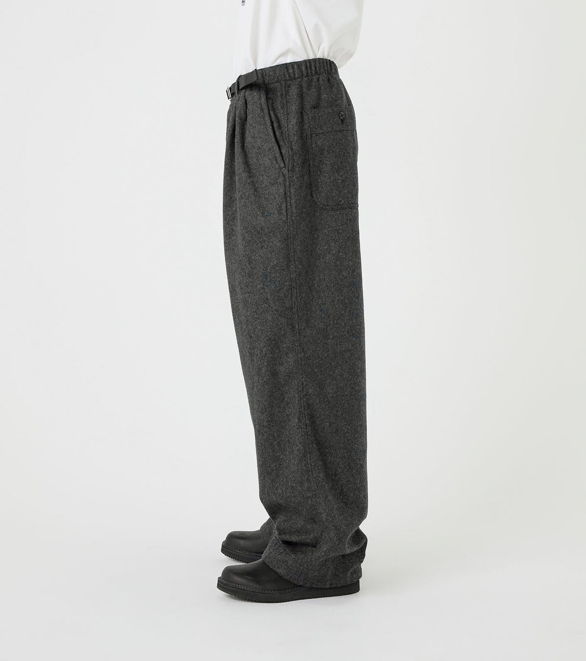 Wool Nylon Melton Pants
