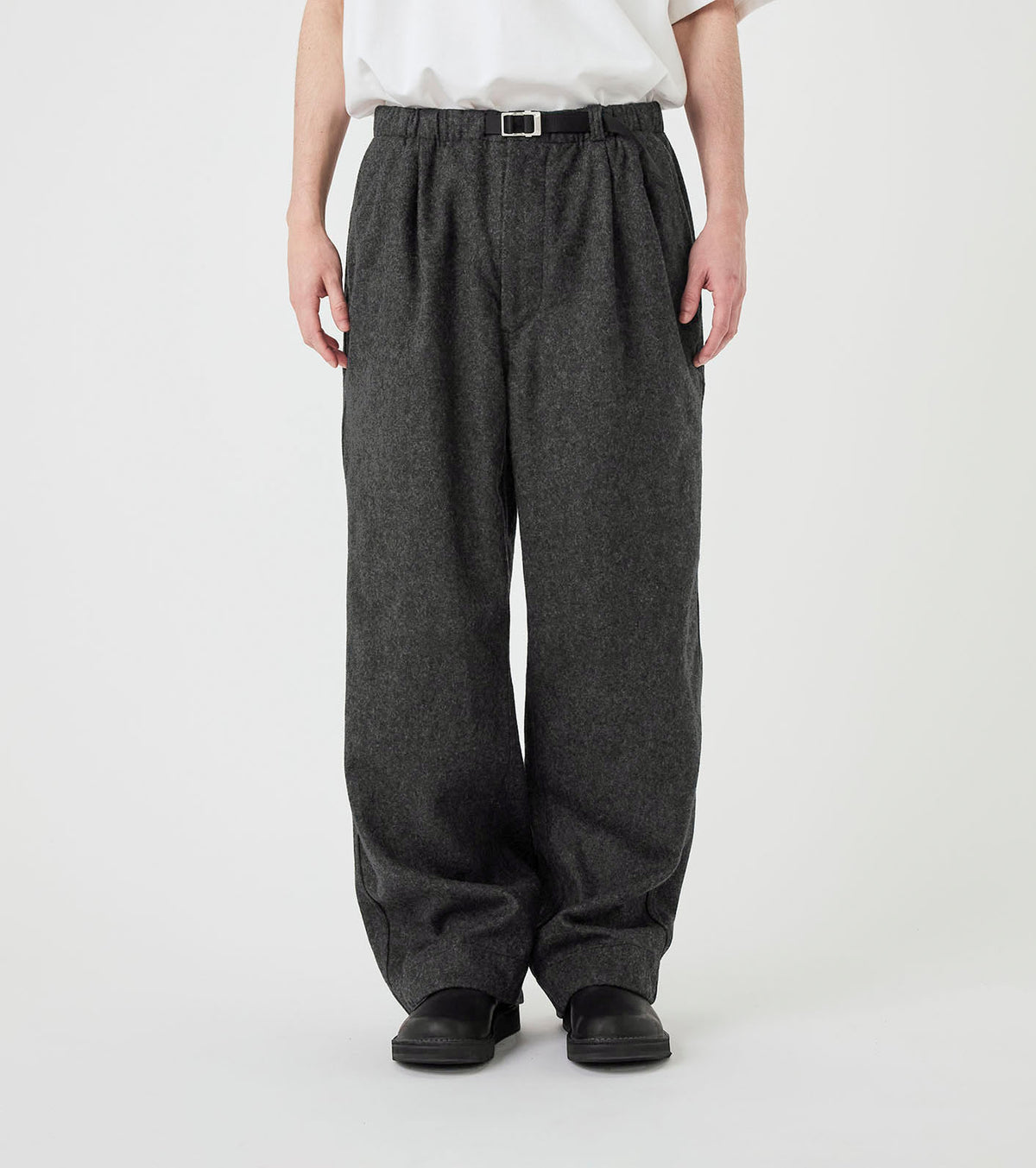 Wool Nylon Melton Pants