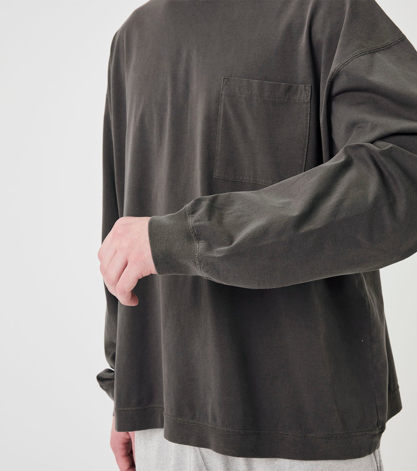 OOAL Long Sleeve Pocket Tee