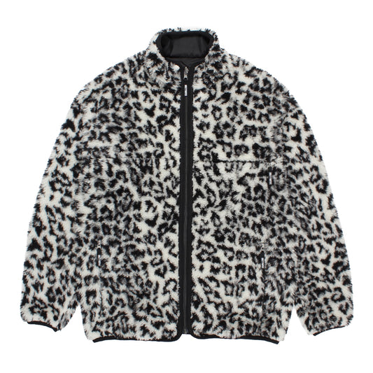 REVERSIBLE LEOPARD BOA JACKET