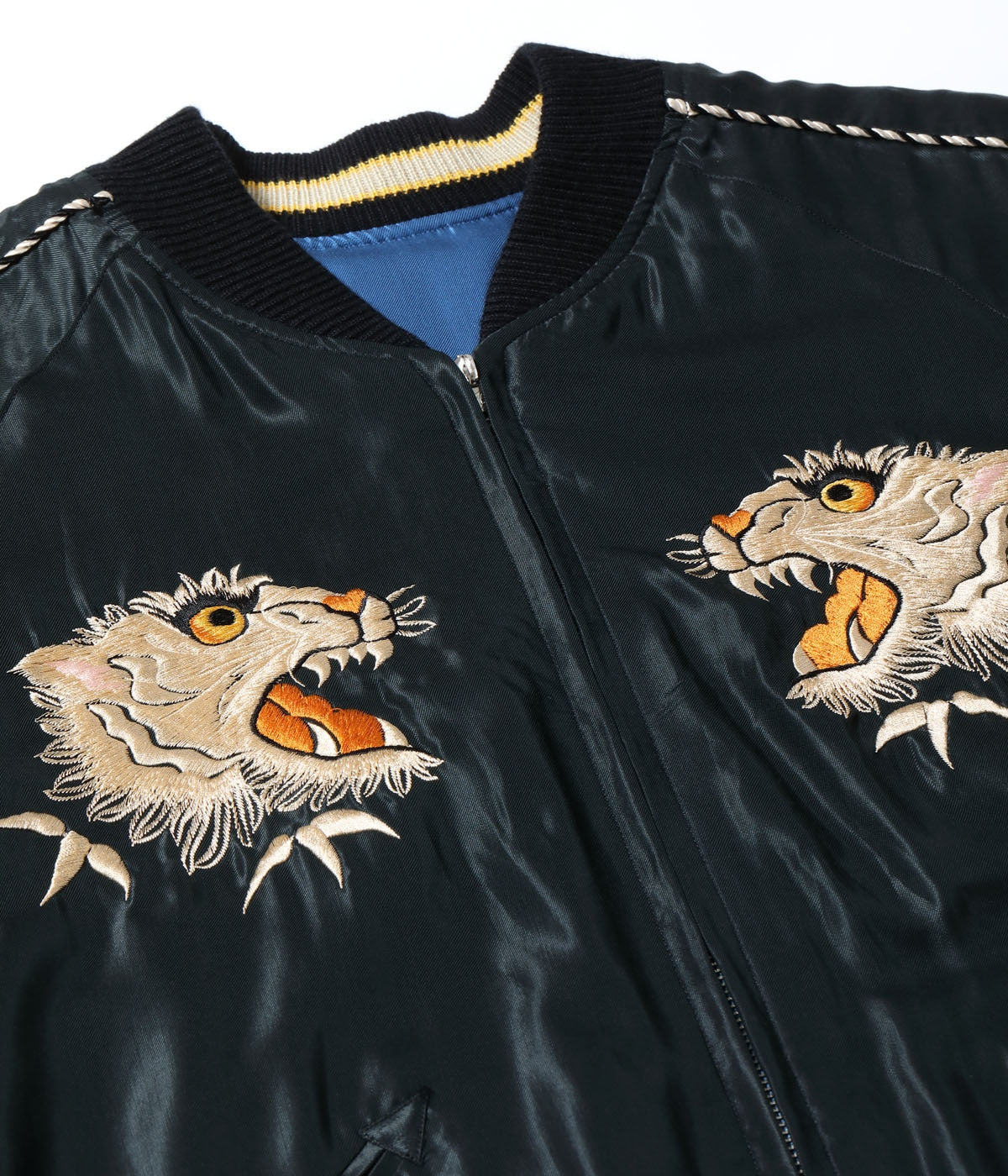 Mid 1950s Style Acetate Souvenir Jacket “WHITE TIGER” × “GOLD DRAGON”TT15790-119