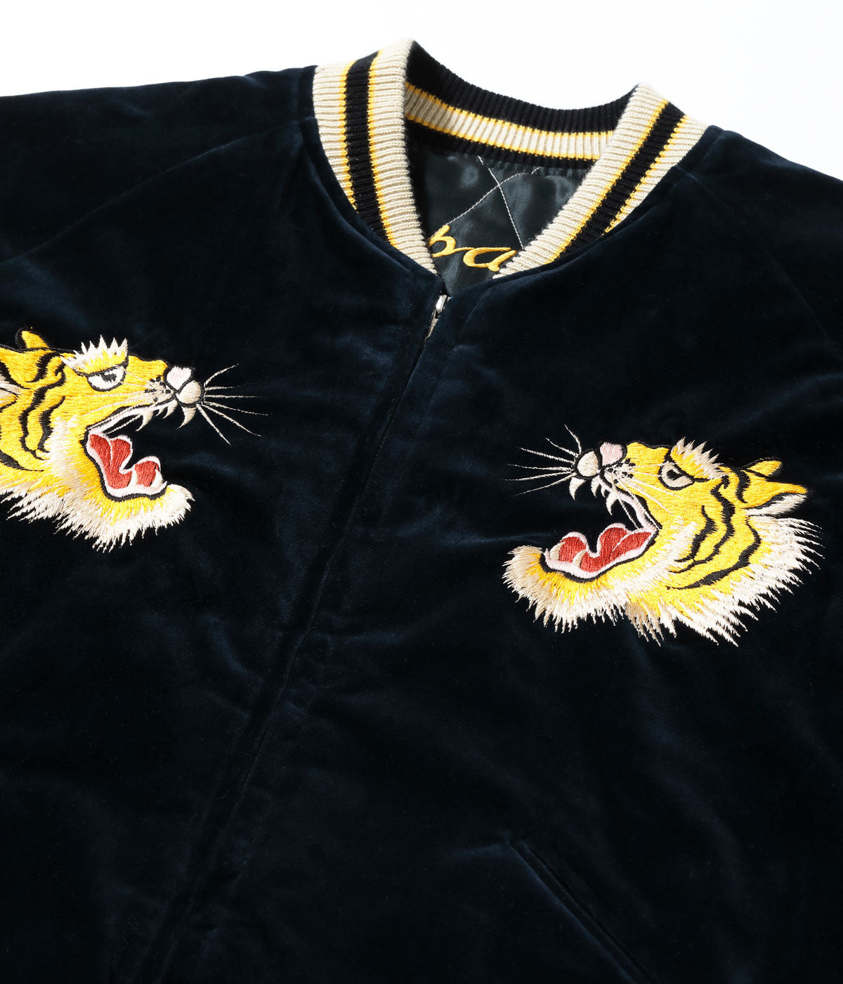 Mid 1950s Style Velveteen Souvenir Jacket “ROARING TIGER” × “JAPAN MAP”TT15792-128